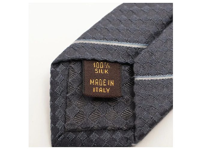 Corbata Louis Vuitton de seda 200 cm Castaño - vista 4
