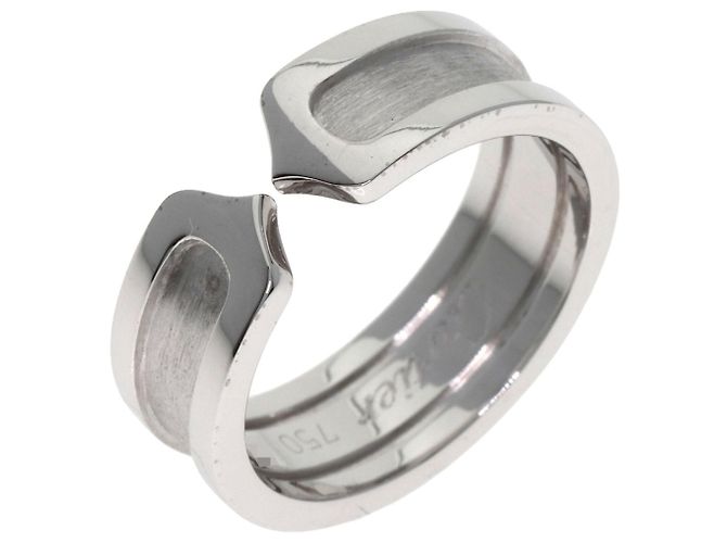 Anello Cartier C2 SM #52 in oro bianco 18K - vista 2
