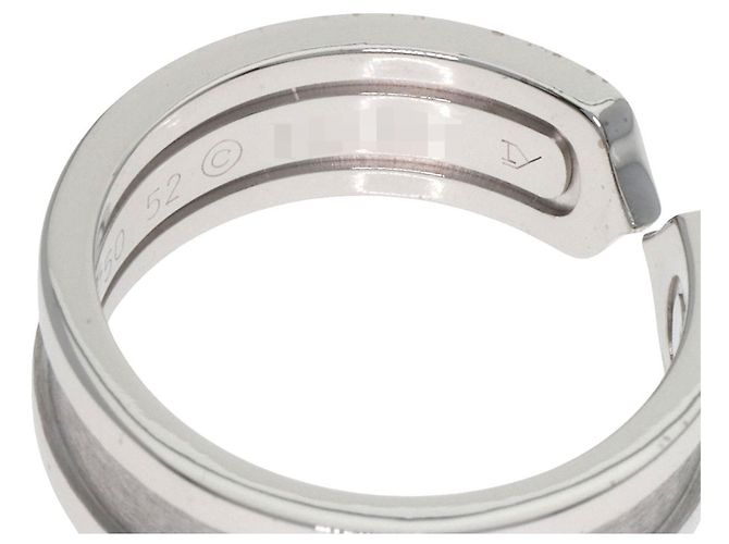 Anello Cartier C2 SM #52 in oro bianco 18K - vista 6