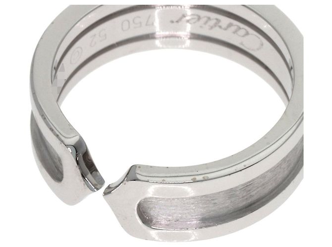 Anello Cartier C2 SM #52 in oro bianco 18K - vista 9