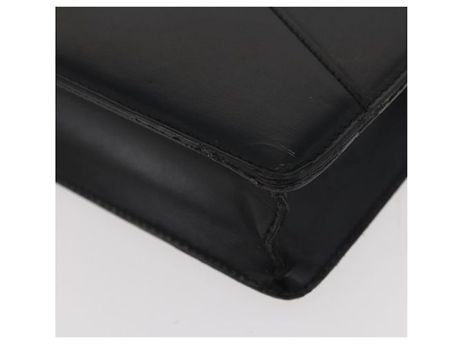 Borsa da lavoro LOEWE in pelle nera argento Auth BAZ025 Nero - vista 14