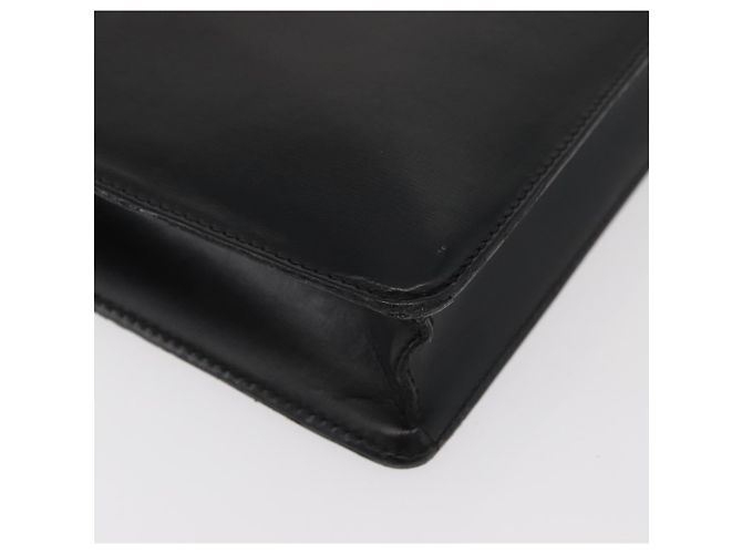 Borsa da lavoro LOEWE in pelle nera argento Auth BAZ025 Nero - vista 15