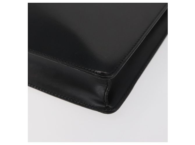 Borsa da lavoro LOEWE in pelle nera argento Auth BAZ025 Nero - vista 16