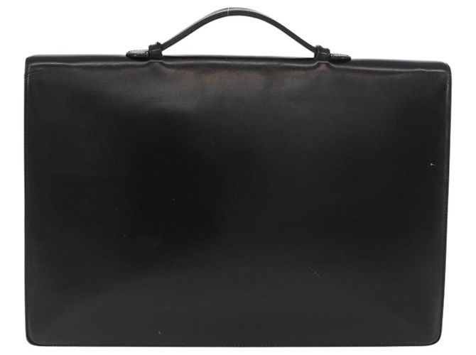 Borsa da lavoro LOEWE in pelle nera argento Auth BAZ025 Nero - vista 2
