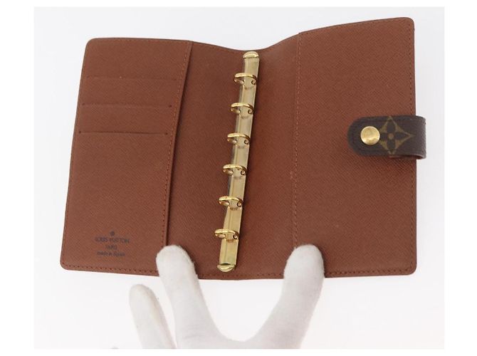LOUIS VUITTON Cubierta de Agenda PM Monogram R20005 LV Auth ARZ923 Monograma - vista 8