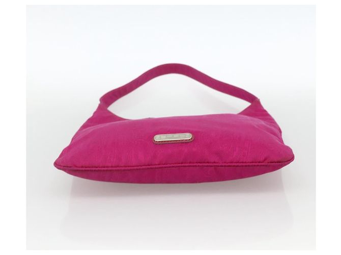 Borsa a Spalla ETRO in Nylon Rosa Argento Auth 174701A - vista 5