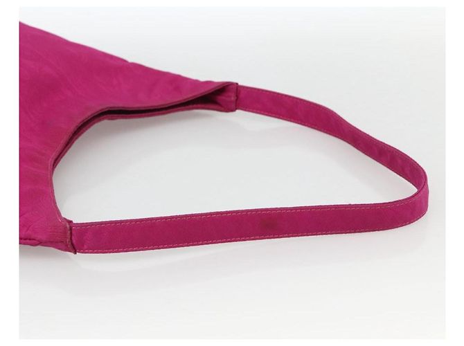 Borsa a Spalla ETRO in Nylon Rosa Argento Auth 174701A - vista 7
