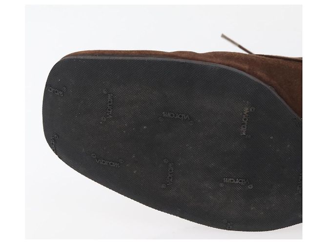 Scarpe eleganti PRADA in camoscio 9 Marrone Auth 174631A - vista 8