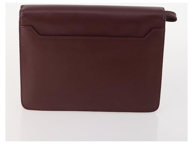 CARTIER Borsa Clutch Must Line in Pelle 4 Pezzi Bordeaux Auth 166795 Bordò - vista 15