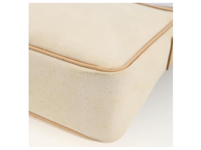Burberry Schultertasche aus Canvas Hellbeige Silber Authentisch hk3642 - Ansicht 15