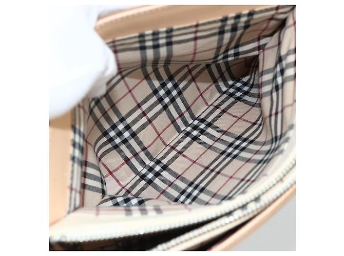 Burberry Schultertasche aus Canvas Hellbeige Silber Authentisch hk3642 - Ansicht 24