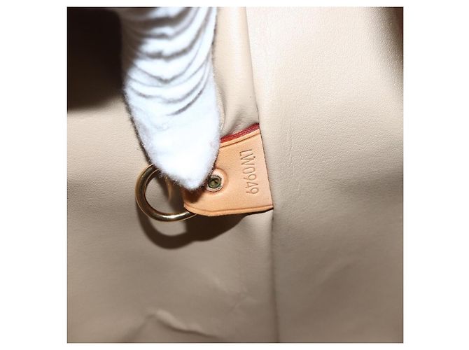 LOUIS VUITTON Borsa a Mano Monogram Vernis Houston Beige M91004 LV Auth hk3629 - vista 12