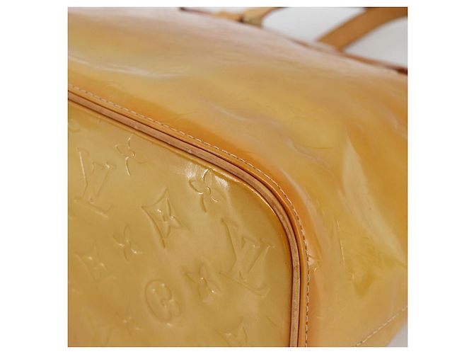 LOUIS VUITTON Borsa a Mano Monogram Vernis Houston Beige M91004 LV Auth hk3629 - vista 14
