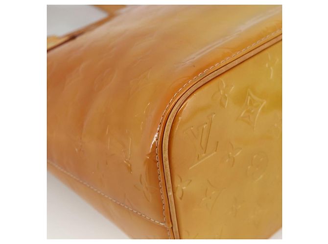 LOUIS VUITTON Borsa a Mano Monogram Vernis Houston Beige M91004 LV Auth hk3629 - vista 15