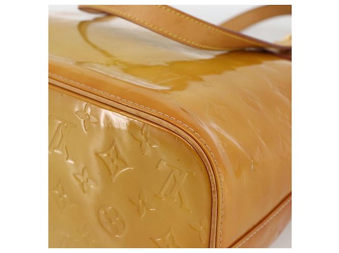 LOUIS VUITTON Borsa a Mano Monogram Vernis Houston Beige M91004 LV Auth hk3629 - vista 16