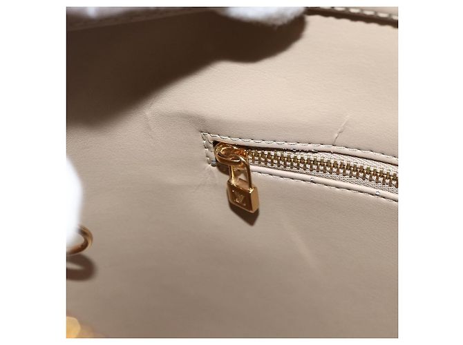 LOUIS VUITTON Borsa a Mano Monogram Vernis Houston Beige M91004 LV Auth hk3629 - vista 20