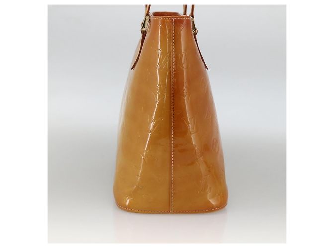 LOUIS VUITTON Borsa a Mano Monogram Vernis Houston Beige M91004 LV Auth hk3629 - vista 4