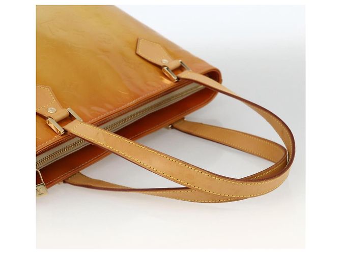 LOUIS VUITTON Borsa a Mano Monogram Vernis Houston Beige M91004 LV Auth hk3629 - vista 7