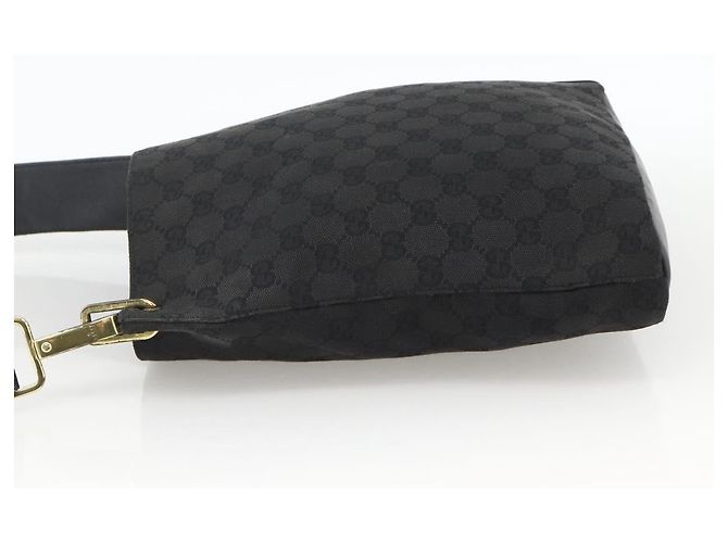 Borsa a Spalla GG Canvas Gucci Nera Oro 91761 Auth mr2200 Nero D'oro - vista 3
