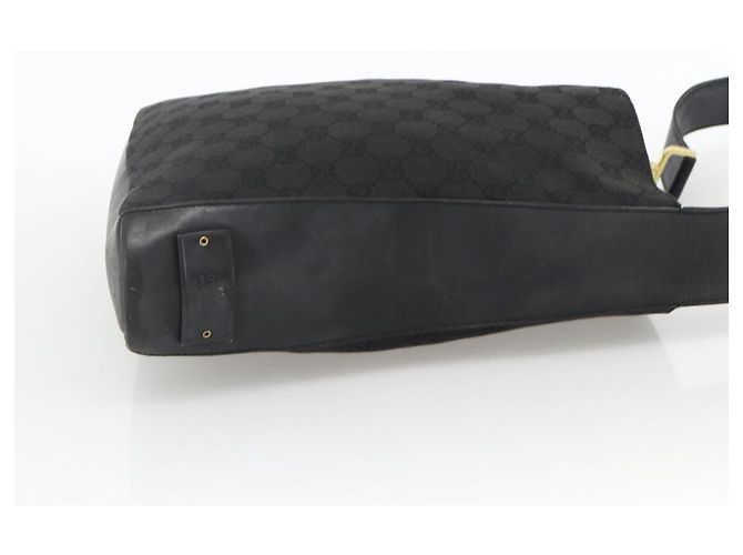 Borsa a Spalla GG Canvas Gucci Nera Oro 91761 Auth mr2200 Nero D'oro - vista 4