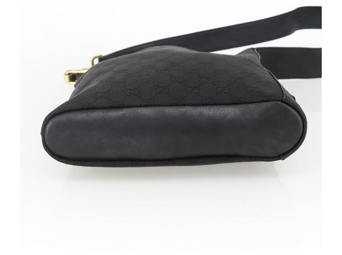 Borsa a Spalla GG Canvas Gucci Nera Oro 91761 Auth mr2200 Nero D'oro - vista 5