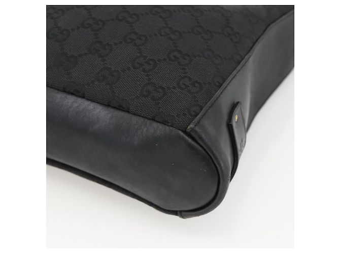 Borsa a Spalla GG Canvas Gucci Nera Oro 91761 Auth mr2200 Nero D'oro - vista 9