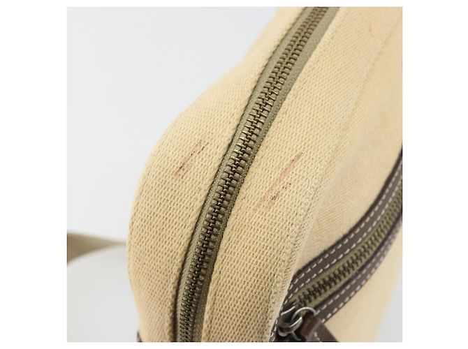 Borsa a Spalla Burberry Blue Label in Tela Beige Argento Auth hk3692 - vista 10