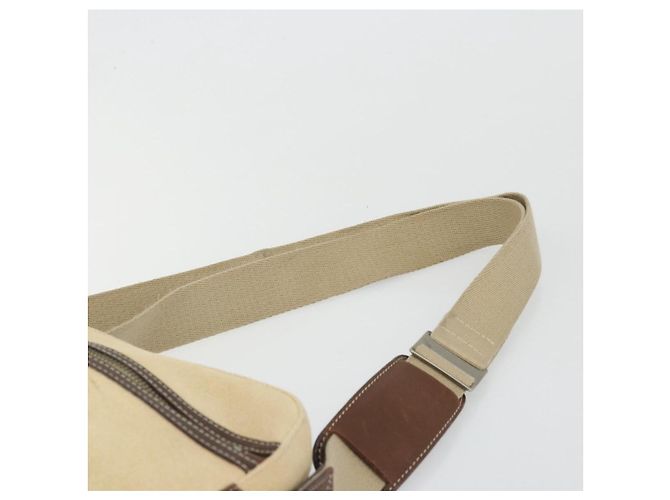 Borsa a Spalla Burberry Blue Label in Tela Beige Argento Auth hk3692 - vista 14
