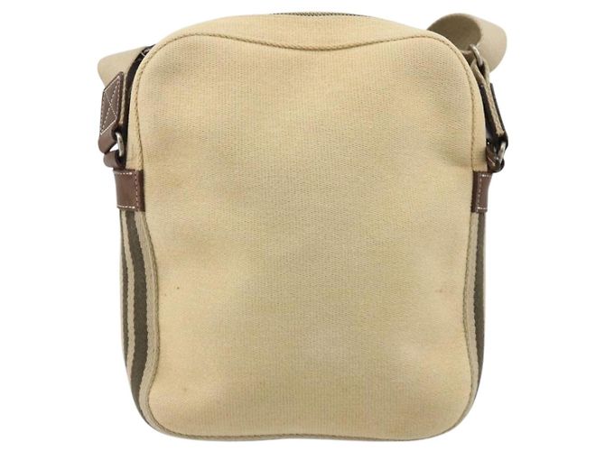 Borsa a Spalla Burberry Blue Label in Tela Beige Argento Auth hk3692 - vista 2