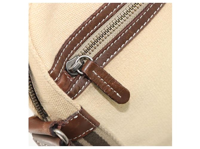 Borsa a Spalla Burberry Blue Label in Tela Beige Argento Auth hk3692 - vista 23