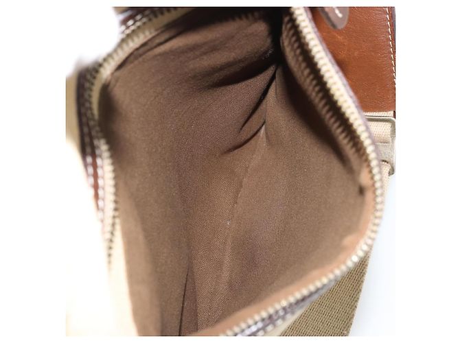 Borsa a Spalla Burberry Blue Label in Tela Beige Argento Auth hk3692 - vista 24