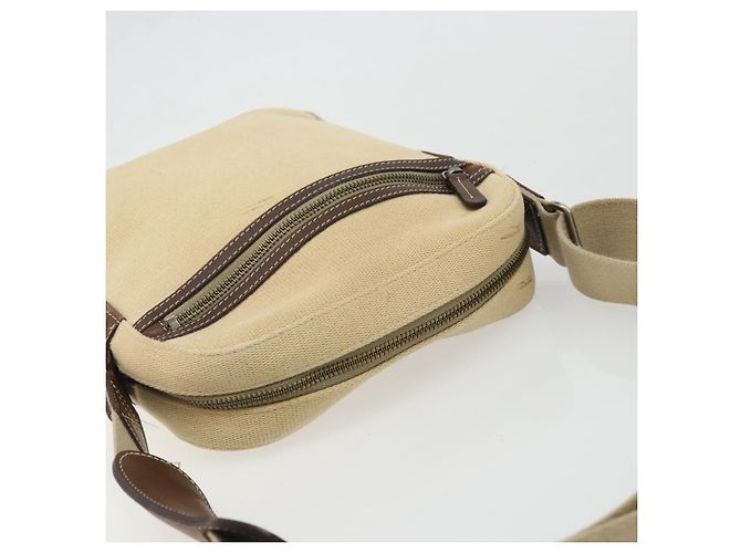 Borsa a Spalla Burberry Blue Label in Tela Beige Argento Auth hk3692 - vista 6