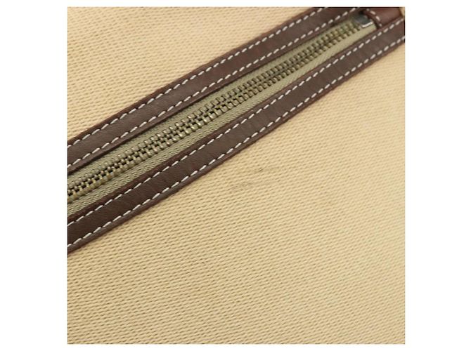 Borsa a Spalla Burberry Blue Label in Tela Beige Argento Auth hk3692 - vista 9