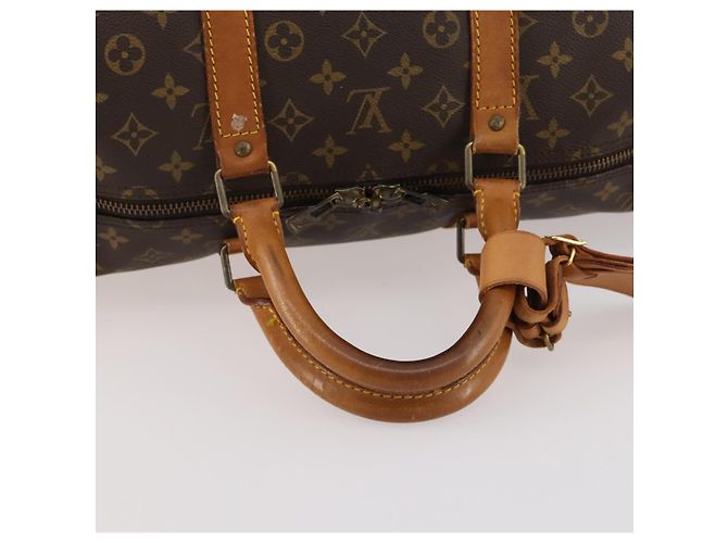 LOUIS VUITTON Borsa Boston Monogram Keepall 55 M41424 LV Auth BSZ585 Monogramma - vista 7