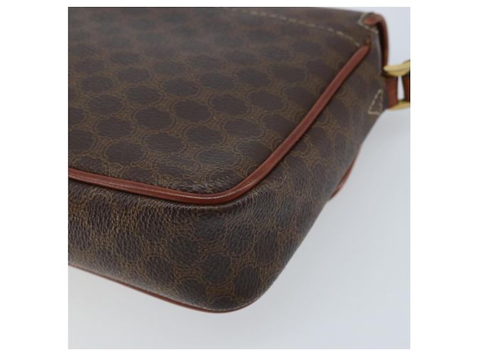 Céline Borsa a spalla in tela Macadam CELINE in pelle PVC marrone oro Auth YKZ056 D'oro - vista 18