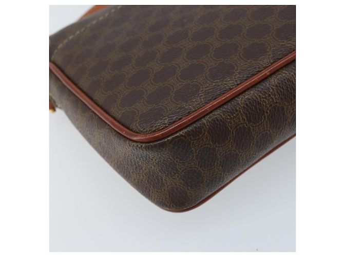 Céline Borsa a spalla in tela Macadam CELINE in pelle PVC marrone oro Auth YKZ056 D'oro - vista 19