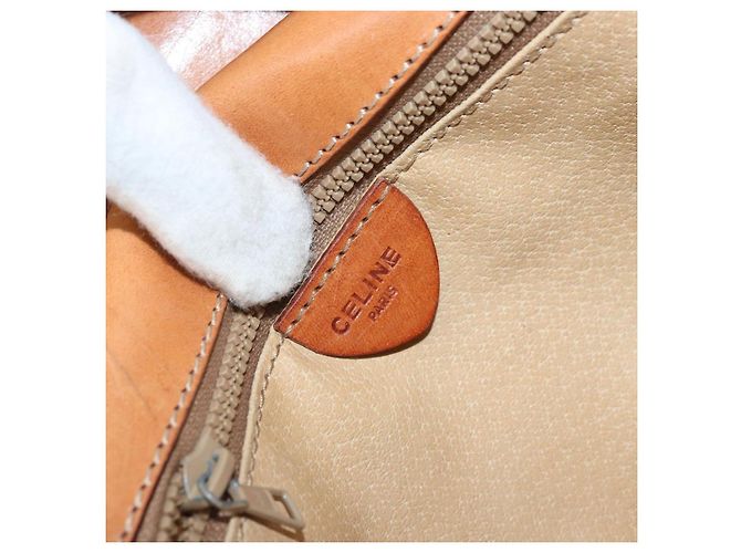 Céline Borsa a spalla in tela Macadam CELINE in pelle PVC marrone oro Auth YKZ056 D'oro - vista 21