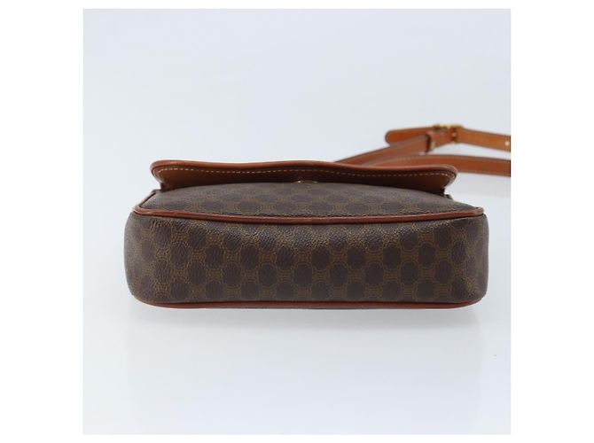 Céline Borsa a spalla in tela Macadam CELINE in pelle PVC marrone oro Auth YKZ056 D'oro - vista 5