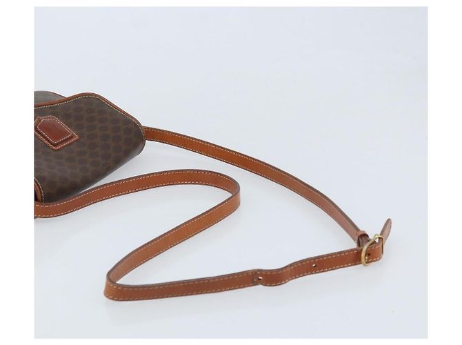 Céline Borsa a spalla in tela Macadam CELINE in pelle PVC marrone oro Auth YKZ056 D'oro - vista 6
