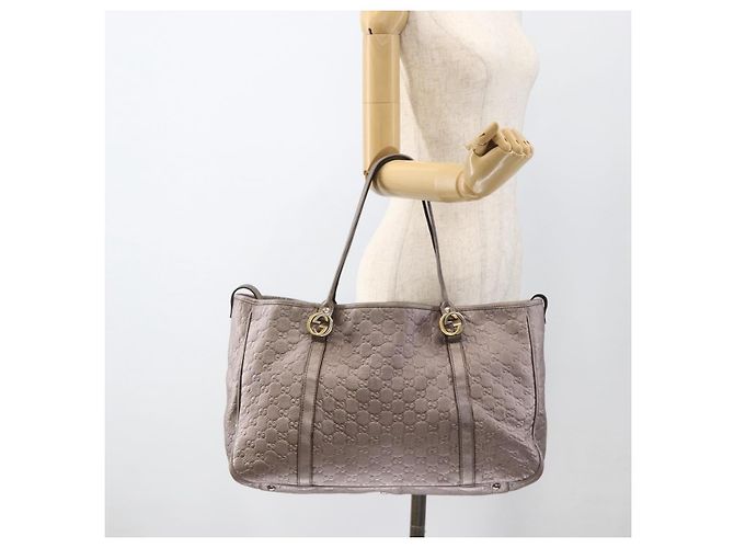 Borsa Miss GG in pelle GG Canvas Guccissima rosa argento 282956 Auth YKZ740 - vista 21