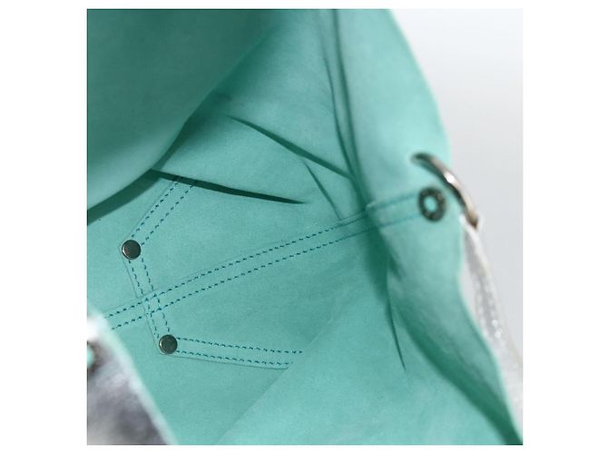 Autre Marque Borsa tote reversibile in pelle argento Auth YKZ1080 di TIFFANY&Co. - vista 11