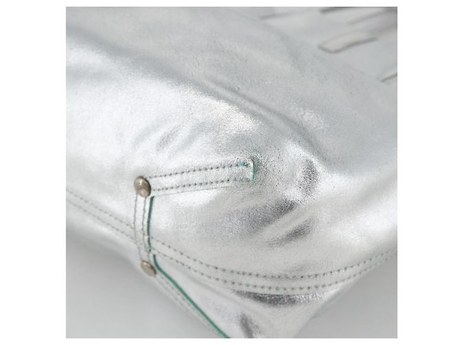 Autre Marque Borsa tote reversibile in pelle argento Auth YKZ1080 di TIFFANY&Co. - vista 15