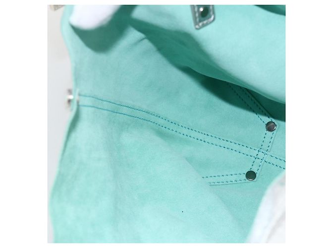 Autre Marque Borsa tote reversibile in pelle argento Auth YKZ1080 di TIFFANY&Co. - vista 17