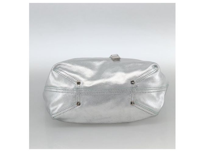 Autre Marque Borsa tote reversibile in pelle argento Auth YKZ1080 di TIFFANY&Co. - vista 5