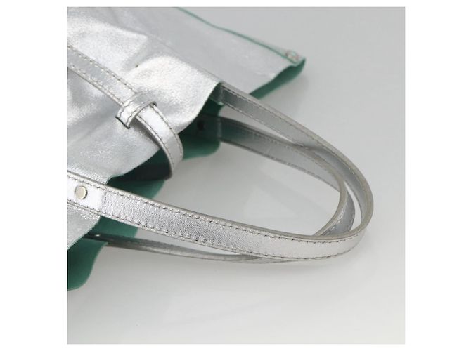 Autre Marque Borsa tote reversibile in pelle argento Auth YKZ1080 di TIFFANY&Co. - vista 7
