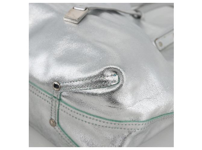 Autre Marque Borsa tote reversibile in pelle argento Auth YKZ1080 di TIFFANY&Co. - vista 9