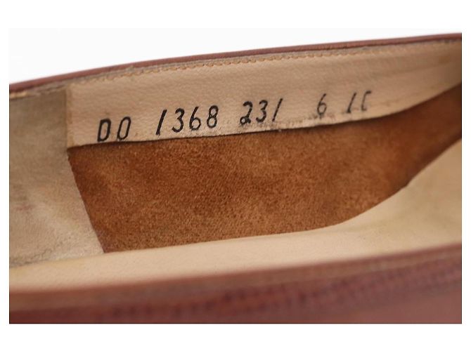 Salvatore Ferragamo Décolleté in Pelle 6 Marrone Auth 174642A - vista 19