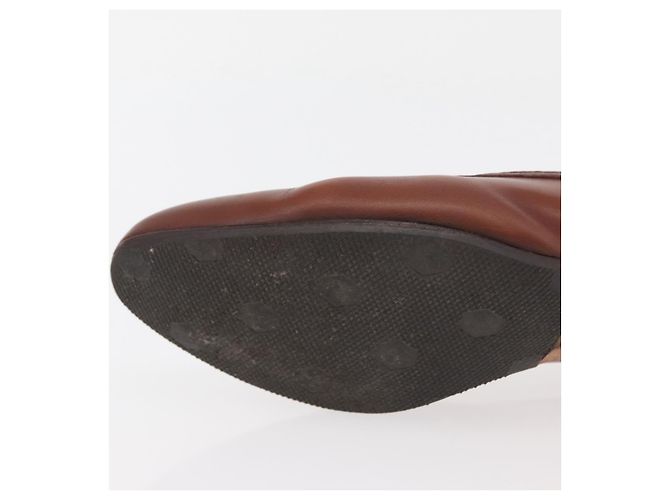 Salvatore Ferragamo Décolleté in Pelle 6 Marrone Auth 174642A - vista 26