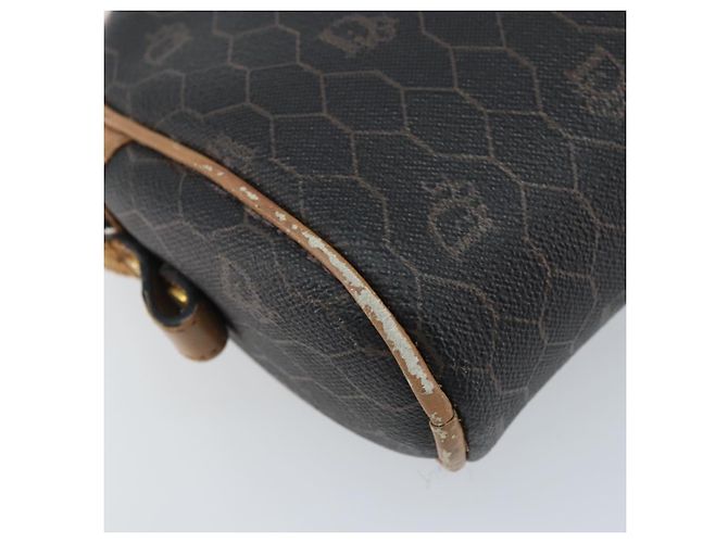 Borsa a Spalla in Tela Honeycomb PVC Nera e Dorata Auth AMZ067 Christian Dior Nero D'oro - vista 15