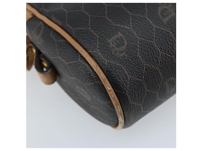 Borsa a Spalla in Tela Honeycomb PVC Nera e Dorata Auth AMZ067 Christian Dior Nero D'oro - vista 17